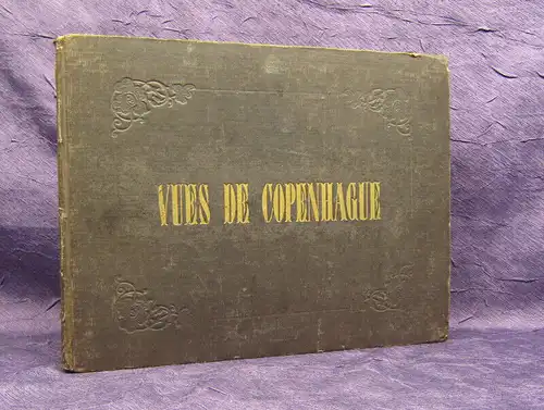 Christensen, C.F. um 1850 Vues de Copenhague. Album mit 25 Stahlstichtafeln am