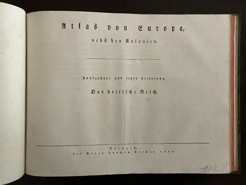 Schlieben Atlas von Europa 1829-30 Ortskunde Geographie Russland Europa mb