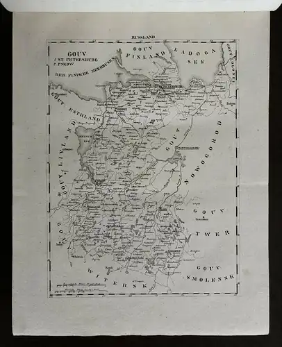 Schlieben Atlas von Europa 1829-30 Ortskunde Geographie Russland Europa mb