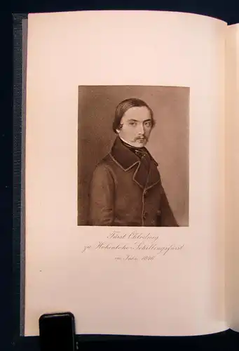 Curtius Denkwürdigkeiten des Fürsten Chlodwig zu Hohenlohde 2 Bde 1907 sf