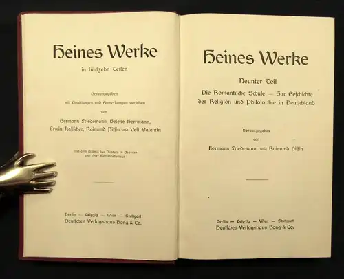 Herrmann Heines Werke 16 Bde. komplett in 6 Büchern Or. Saffian Pracht-Ausgabe j