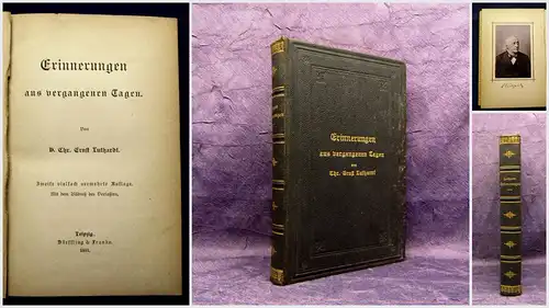 Luthardt Erinnerungen aus vergangenen Tagen 1891 Belletristik Lyrik