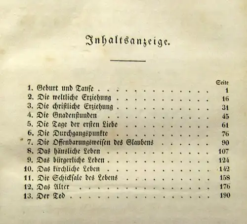 Arndt Das christliche Leben Dreizehn Predigten 1835 2 in 1 Theologie Kirche mb