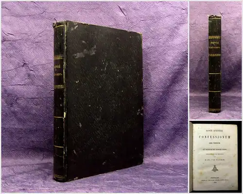 Von Raumer Sancti Augustini Confessionum Libri Tredecim 1856 Theologie Kirche mb