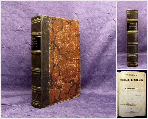 P. Joanne Petro Gury Compendium Theologiae Moralis 1862 Theologie Religion mb