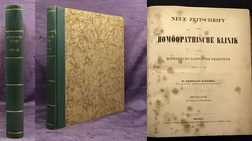 Hirschel Neue Zeitschrift für Homöopatische Klinik 3.Bd. 1858 Heilungen js