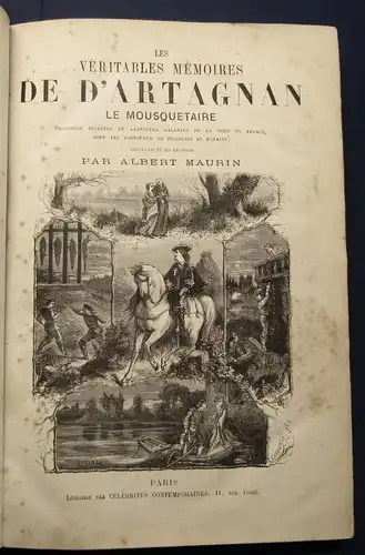 Maurin Albert, Les Veritables Memoires De D`Artagnan Le Mousquetaire um 1879 js