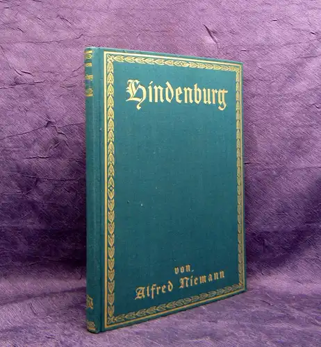 Niemann Hindenburg Ein Lebensbild 1926 55 Bilder und 2 Schlachtenplänen mb