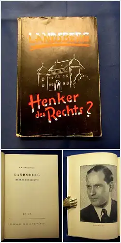 Hammerstein Landsberg Henker des Rechts 1952 EA Belletristik Literatur mb