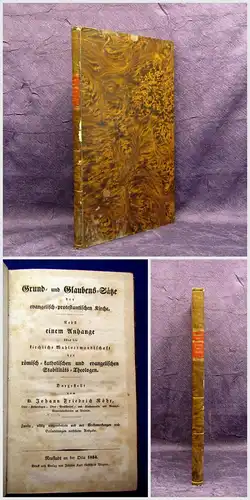 Röhr Grund- und Glaubens-Sätze der evang.-protest. Kirche 1834 Theologie mb