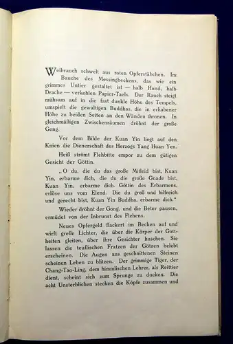 Faber Die letzte Liebe des Kaisers Hüan Dsung 1926 EA Belletristik Literatur mb