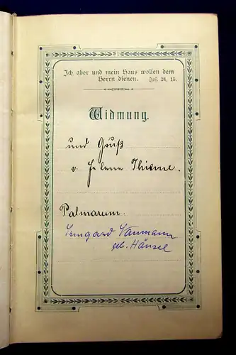 Gesangbuch Befiel dem Herrn deine Wege 1883 Religion Christentum Theologie mb