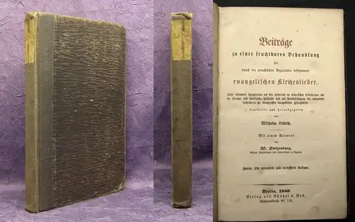 Beiträge zu einer fruchtbaren Behandlung evangelischer Kirchenlieder 1860 js