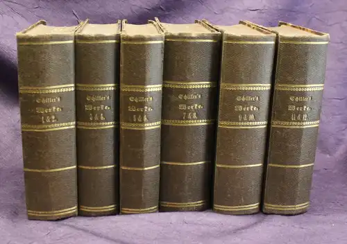 'Schillers Werke 1- 12 in 6 Bänden 1867 Literatur Belletristik Klassiker js