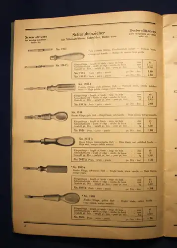 Original Katalog G.Mäder & Müller Schmalkalden Werkzeugfabrik 1936 Technik js