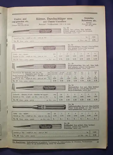 Original Katalog G.Mäder & Müller Schmalkalden Werkzeugfabrik 1936 Technik js