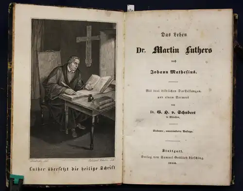Schubert Das Leben Dr. Martin Luthers 1846 Religion Christentum Geschichte sf