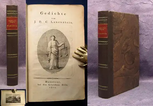 Lauenstein, J.D.V. Gedichte 1801 Belletristik Klassiker Literatur Lyrik js