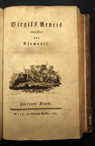 Blumauer Aloys Birgils Aeneis 2 Bde. in ( von 3)  Belletristik Literatur js