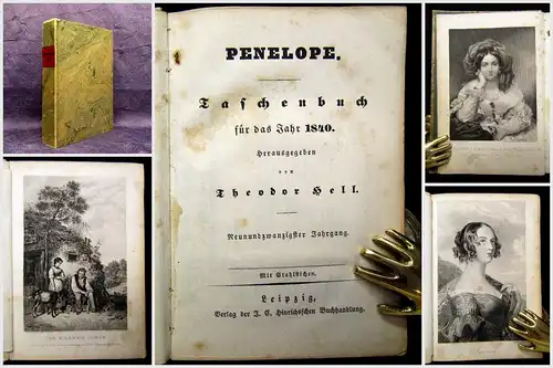 Hell Penelope Taschenbuch für das Jahr 1840 Belletristik Literatur Lyrik mb