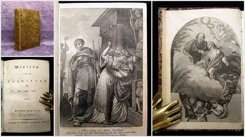 Minerva Taschenbuch für das Jahr 1820 Belletristik Lyrik Literatur mb