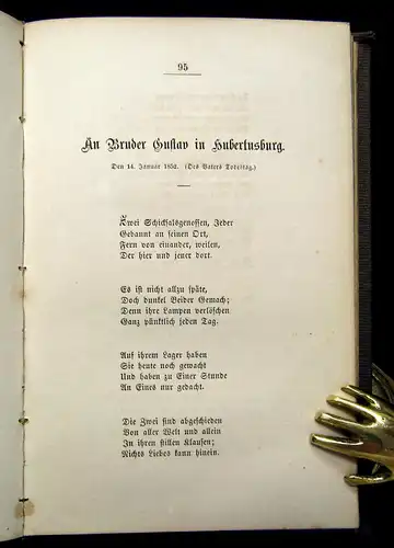 Heubner Klänge aus der Zelle in die Heimat 1859 Belletristik Lyrik Literatur mb