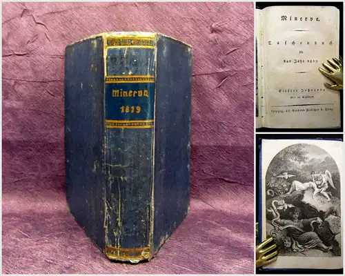 Minerva Taschenbuch für das Jahr 1819 Belletristik Lyrik Literatur mb