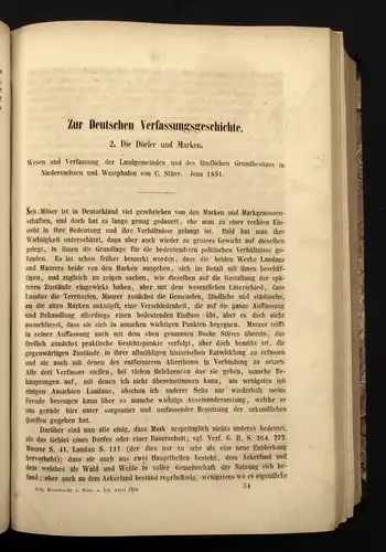 Nitzsch Allgemeine Monatsschrift für Wissenschaft und Literatur Jahrgang 1854 js