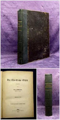 Martensen Die Christliche Ethik 1871 Theologie Kirche Religion mb
