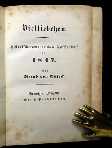 Guseck Vielliebchen Ein Taschenbuch für 1847 Belletristik Literatur Lyrik mb