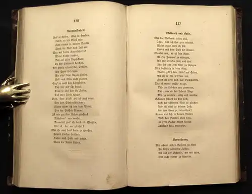 Friedrich Rückerts Gesammelte Gedichte 1837 Mischauflage 1-4(von 6) Lyrik js