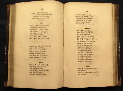 Friedrich Rückerts Gesammelte Gedichte 1837 Mischauflage 1-4(von 6) Lyrik js