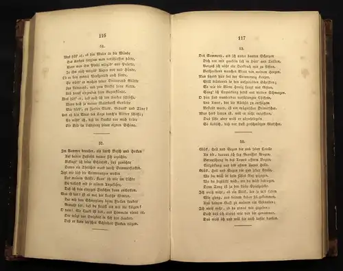 Friedrich Rückerts Gesammelte Gedichte 1837 Mischauflage 1-4(von 6) Lyrik js