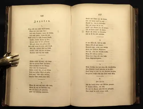 Friedrich Rückerts Gesammelte Gedichte 1837 Mischauflage 1-4(von 6) Lyrik js