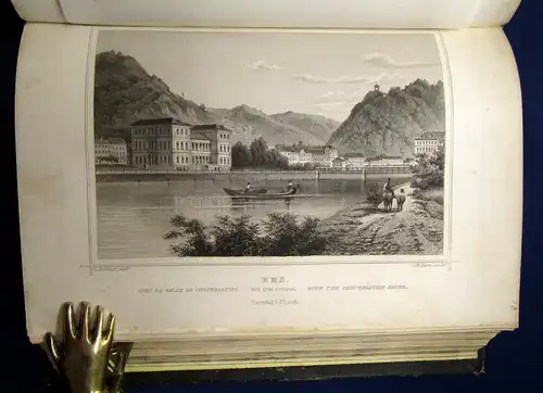 Lange Appell Der Rhein u die Rheinlande in mal. Or-Ansichten 2 Bde 1857/1856 mb