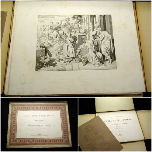 Petrak, A. um 1860 Der Verlorene Sohn - Acht Zeichnungen in Kupfer gestochen am