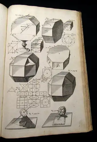 Welper - Gnomonica - Sonnenuhren - Uhrenbuch - 1708 Folio 36 Kupfer rara top am