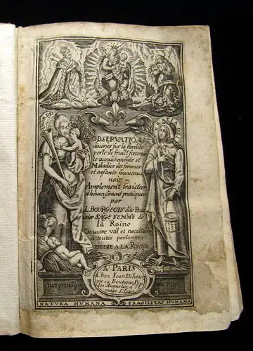Bourgeois, Louise 1652 Observations diverses sur la sterilite` Hebamme am