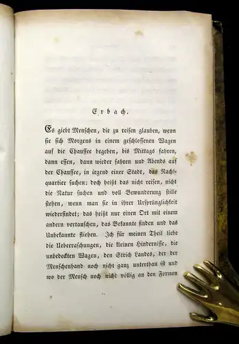 Therese von Bacheracht Menschen und Gegenden 1845 EA Belletristik mb