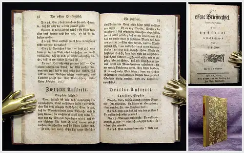 Jünger Der offene Briefwechsel Ein Lustspiel in 5 Aufzügen 1803 Belletristik mb