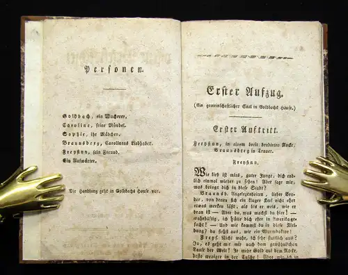 Jünger Der offene Briefwechsel Ein Lustspiel in 5 Aufzügen 1803 Belletristik mb