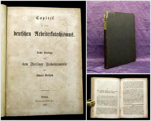 Schulze-Delitzsch Capitel zu einem deutschen Arbeiterkatechismus 1863 mb