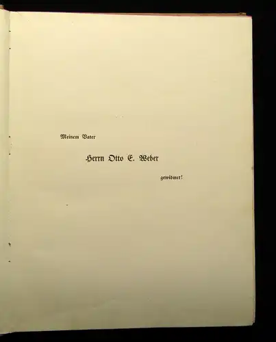 Weber Graf Schim von Panse! Illustriert v. Hanns Anker Widmung des Autors 1908 j