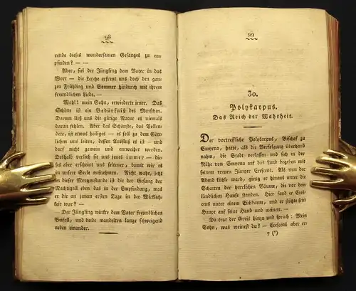 Krummacher Parabeln 1. Bändchen 1809 Belletristik Literatur Prosa js