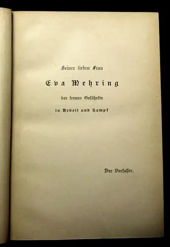 Mehring Die Lessing-Legende 1893 Geschichte Gesellschaft mb