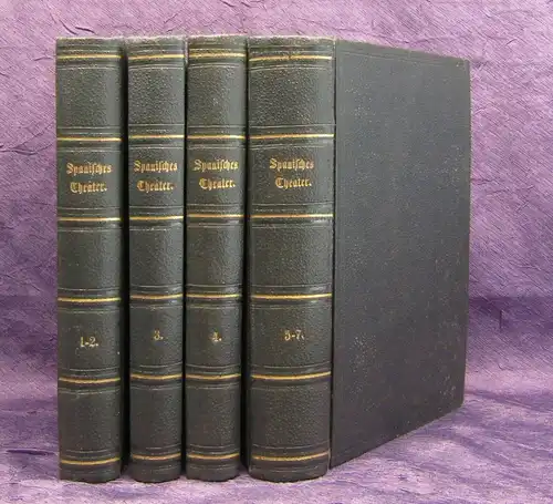 Rapp Spanisches Theater Bände 1-7 komplett 1870 Belletristik Lyrik Schauspiel js