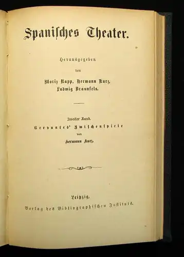 Rapp Spanisches Theater Bände 1-7 komplett 1870 Belletristik Lyrik Schauspiel js