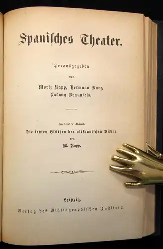 Rapp Spanisches Theater Bände 1-7 komplett 1870 Belletristik Lyrik Schauspiel js