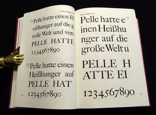 Schriftproben für den Bleisatz 1988 Typographie am