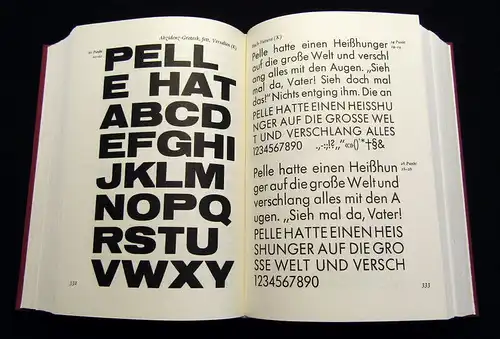 Schriftproben für den Bleisatz 1988 Typographie am